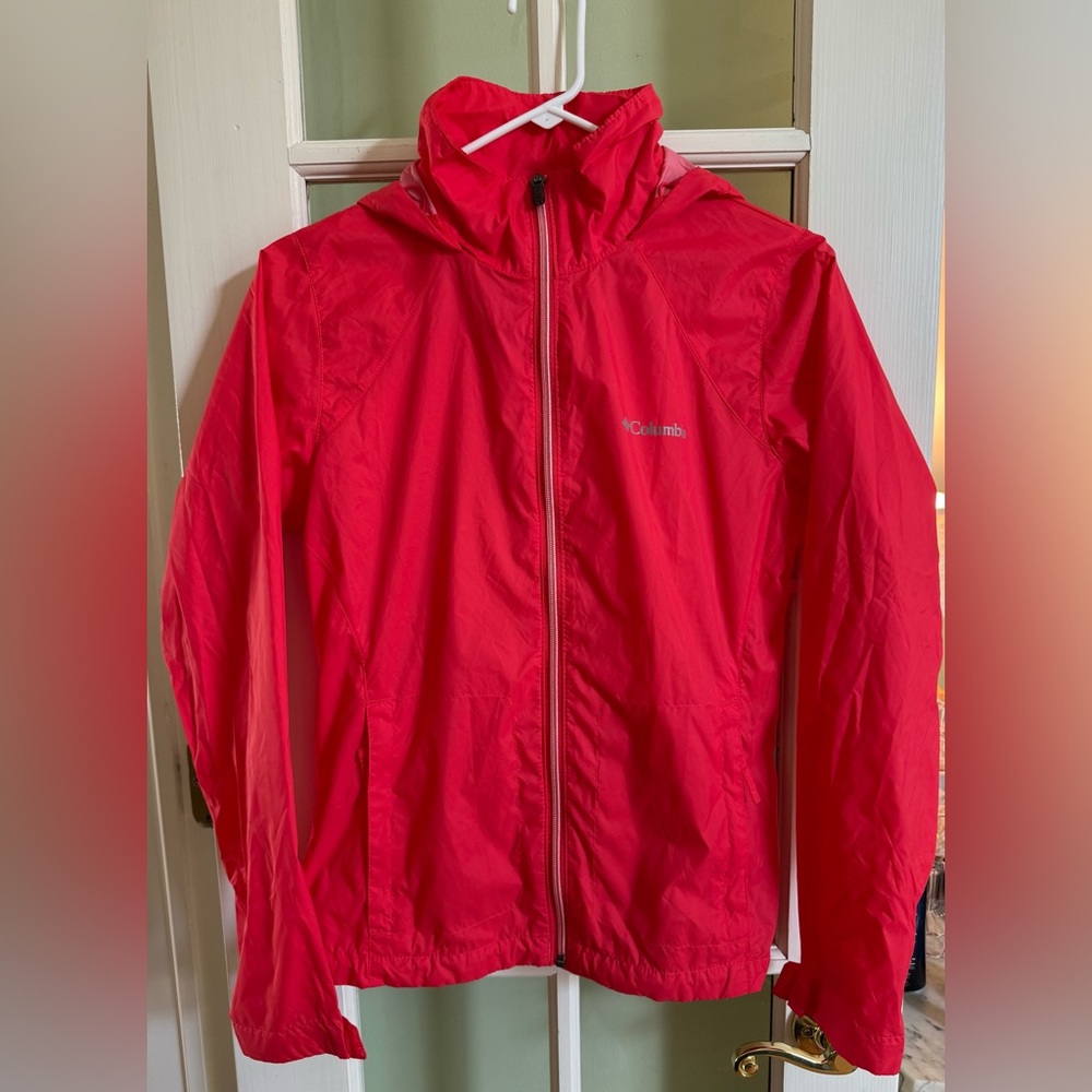 Columbia Jacket Windbreaker Omni-Shield Vented Full Zip with Hood Small (#594)